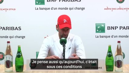 Roland-Garros - Djokovic : “J'ai hâte de relever le prochain défi”