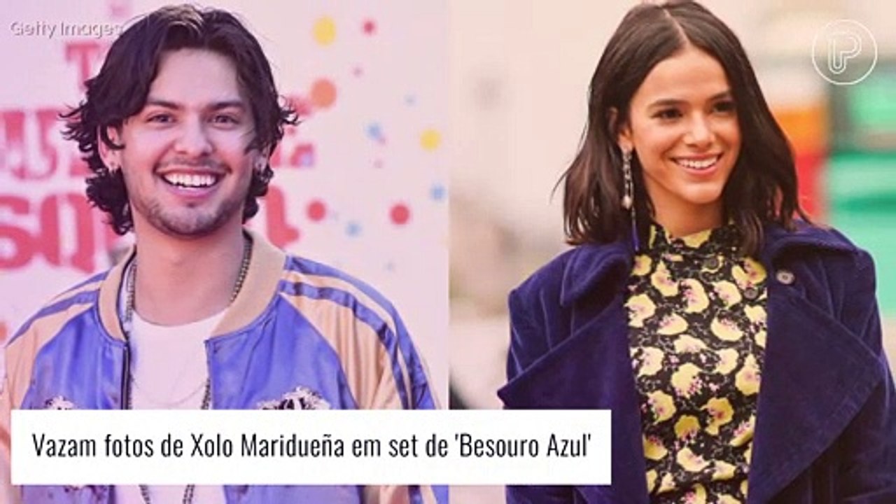 Vazam fotos de atores em filmagem de 'Besouro Azul', filme de Bruna Marquezine e Xolo Maridueña