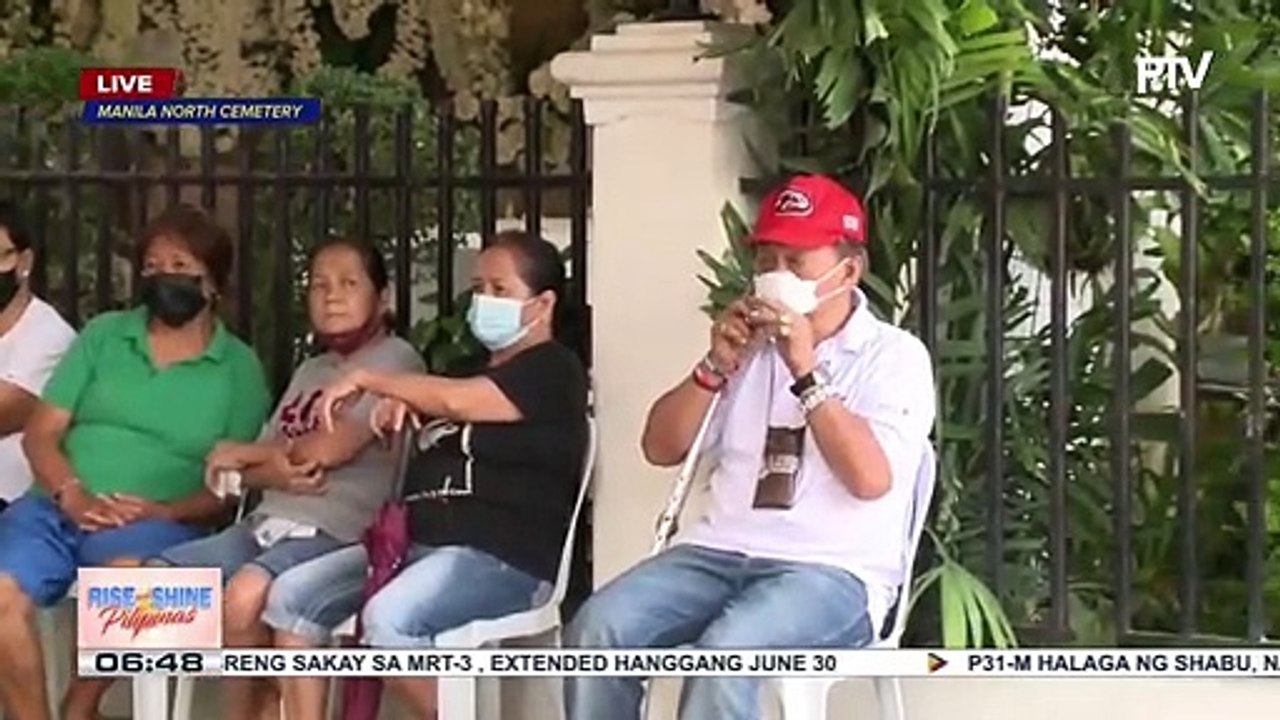 Kasalukuyang sitwasyon sa Manila North Cemetery kaugnay ng paghahanda sa huling himlayan ng aktres na si Susan Roces