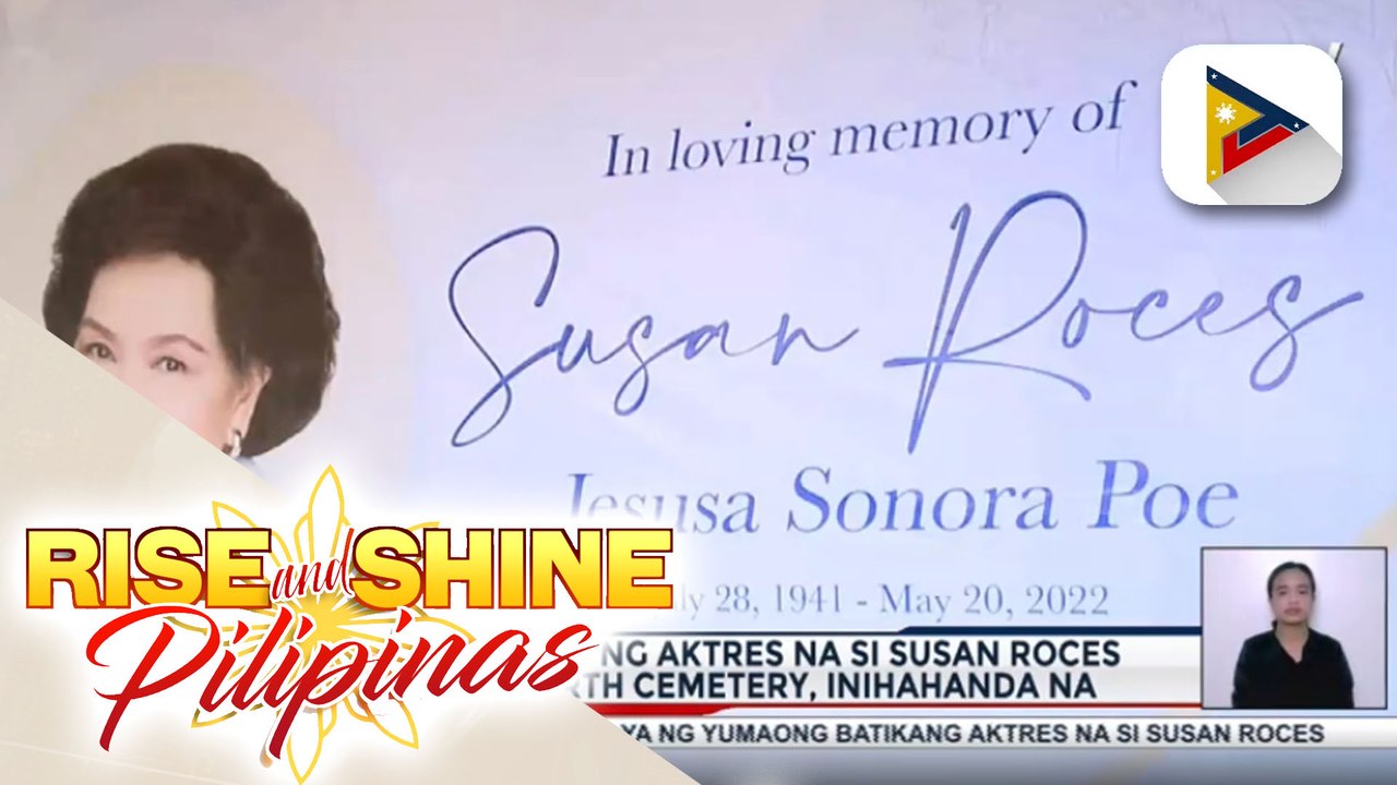Kasalukuyang sitwasyon sa Manila North Cemetery kaugnay ng paghahanda sa huling himlayan ng aktres na si Susan Roces