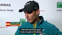 Nadal admits he 'needs to improve' after second round win