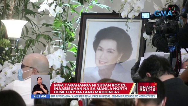 Mga tagahanga ni Susan Roces, inaabisuhan na sa Manila North Cemetery na lang maghintay | UB