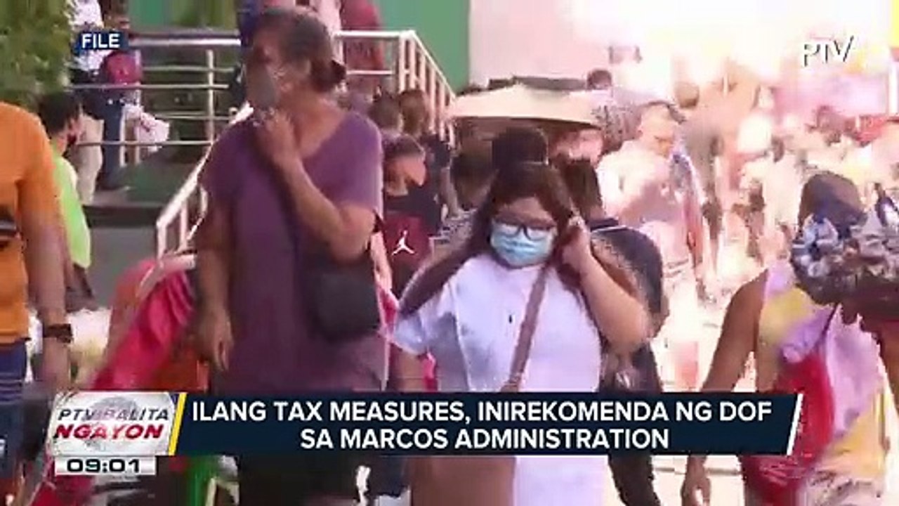 Ilang tax measures, inirekomenda ng DOF sa Marcos administration