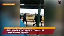 Barras de Racing y Deportivo Cali se enfrentaron en Gerli