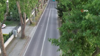 Ata yadigarı doğal yeşil tünelde keyifli yolculuk