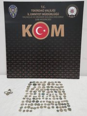 Tekirdağ'da tarihi eser operasyonu: 138 parça ele geçirildi