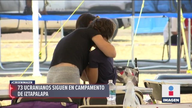 73 ucranianos siguen en campamento de Iztapalapa