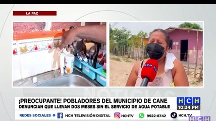 Pobladores del municipio de Cane, La Paz denuncian que llevan 2 meses sin agua