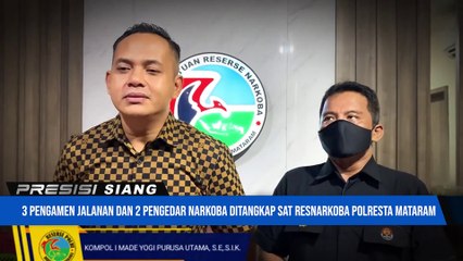 Tim Ops Resnarkoba Tangkap Tiga Pengamen Jalanan & Dua Pengedar Sabu di wilayah Kota Mataram