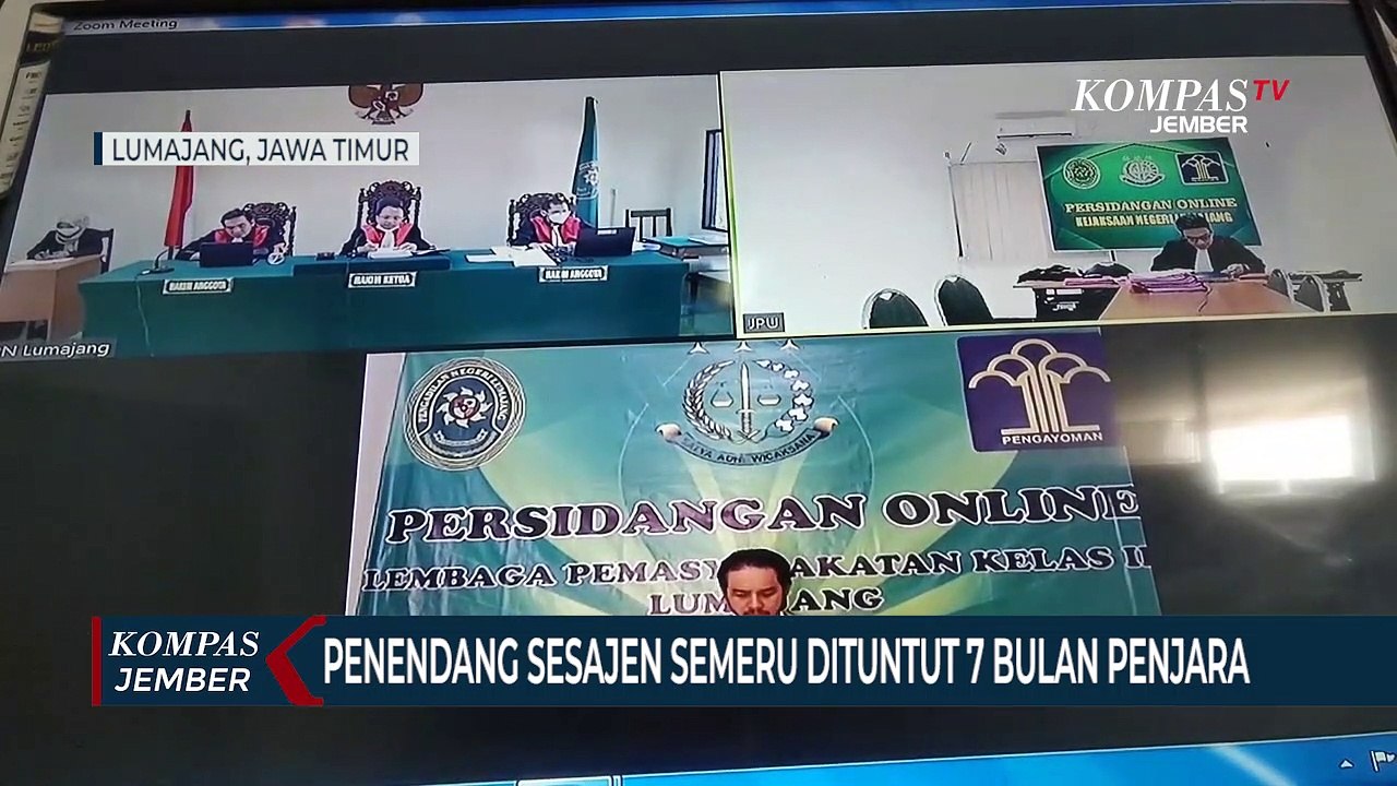 Penendang Sesajen Erupsi Semeru Dituntut 7 Bulan Penjara