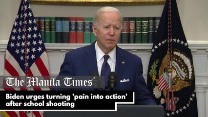 Biden urges turning 'pain into action' after school shooting