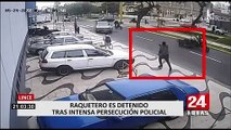 Persecución en Lince: Ladrón intentó huir tras robarle a mujer en taxi