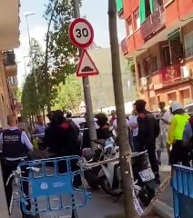 Atrincherado un ladr´ón en Santa Coloma