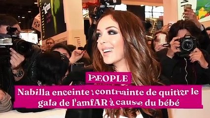 Nabilla enceinte : contrainte de quitter le gala de l'amfAR à cause du bébé