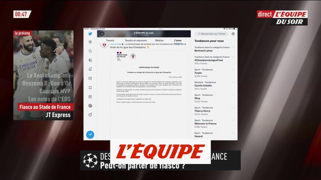 L'UEFA et le ministère de l'Intérieur pointent les supporters - Foot - C1 - Liverpool-Real Madrid