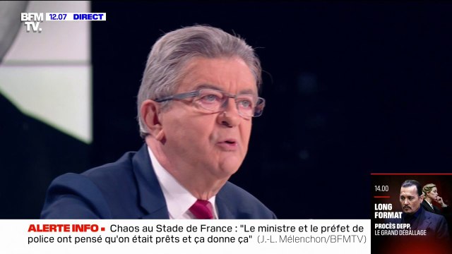 Le problème d'hier soir, c'est la doctrine d'emploi des forces de l'ordre déclare Jean-Luc Mélenchon