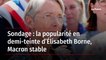 Sondage : la popularité en demi-teinte d’Élisabeth Borne, Macron stable