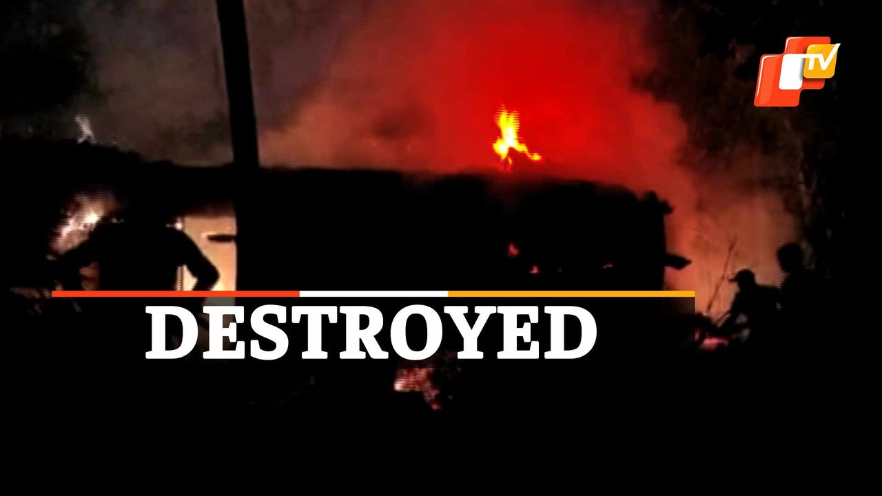 Fire Destroys Several Houses In Bhadrak, Odisha; No Casualties