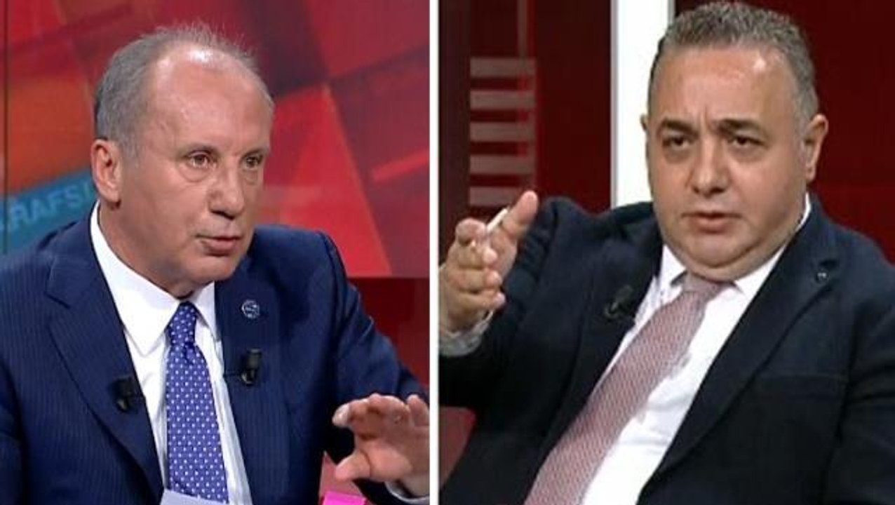 CNN Türk canlı yayınına Muharrem İnce ve Zafer Şahin arasındaki polemik damga vurdu