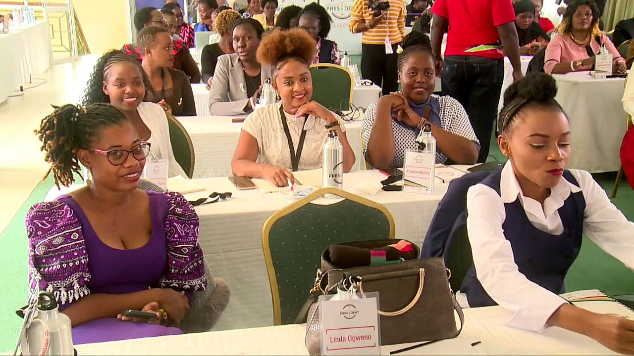 50 women receive training a head of MS president reality show that will air on KTN