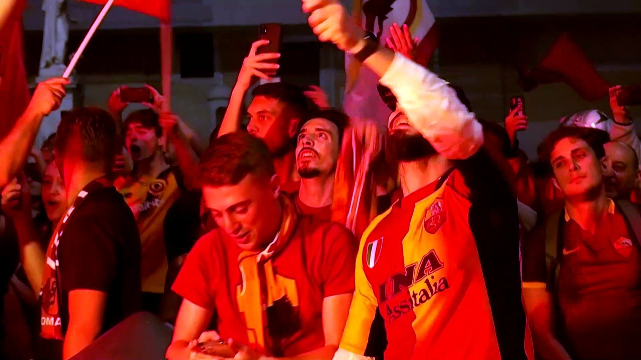 Rome erupts in celebration after AS Roma wins Europa Conference League Final