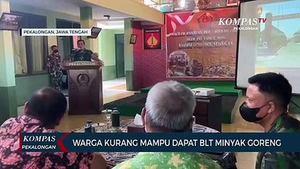 Warga Kurang Mampu Dapat BLT Minyak Goreng