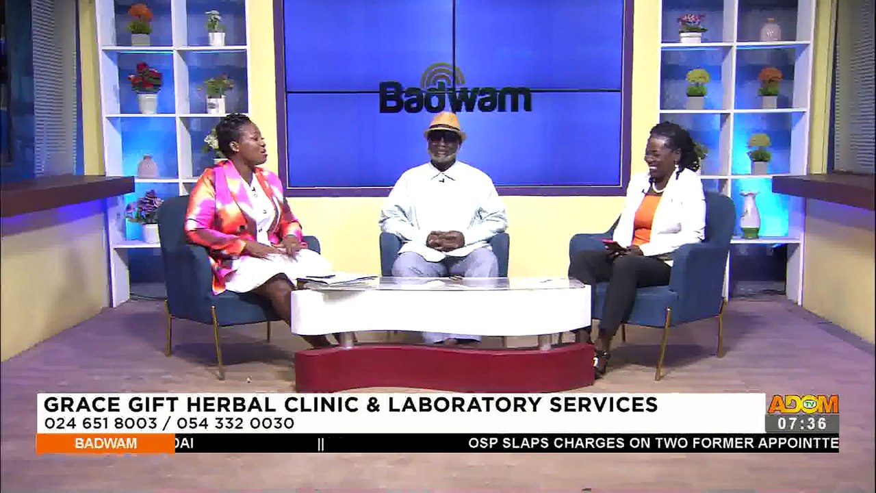 Grace Gift Herbal Clinic and Laboratory Services Badwam Afisem on Adom TV (26522) video