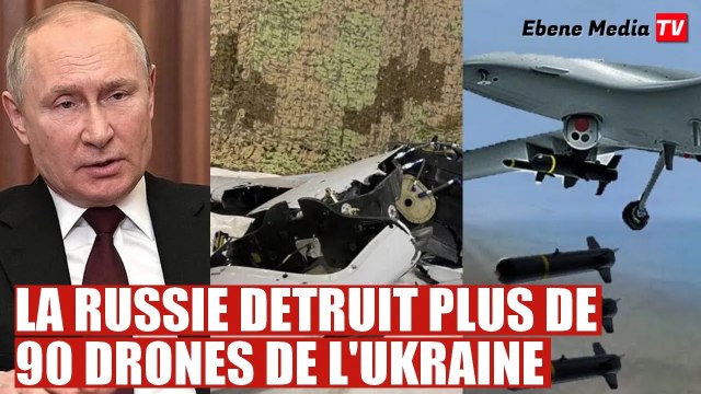 La Russie détruit plus de 90 drones high tech de l'Ukraine