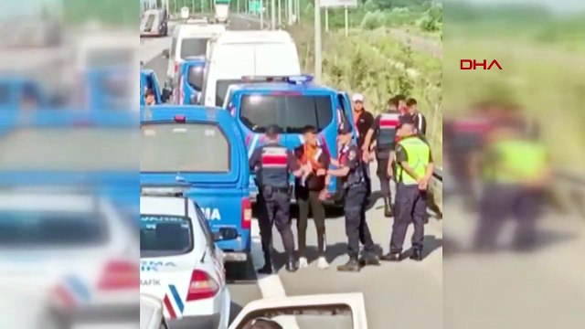 Kayserispor ve Sivasspor taraftarları İstanbul yolunda birbirine girdi