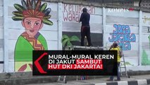 Ratusan Mural Hiasi Kawasan Jakarta Utara Jelang HUT DKI Jakarta atau Hajatan Jakarta