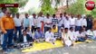 कांग्रेस पार्टी का प्रयागराज में राशन कार्ड धारकों से राशन वसूली के खिलाफ प्रदर्शन