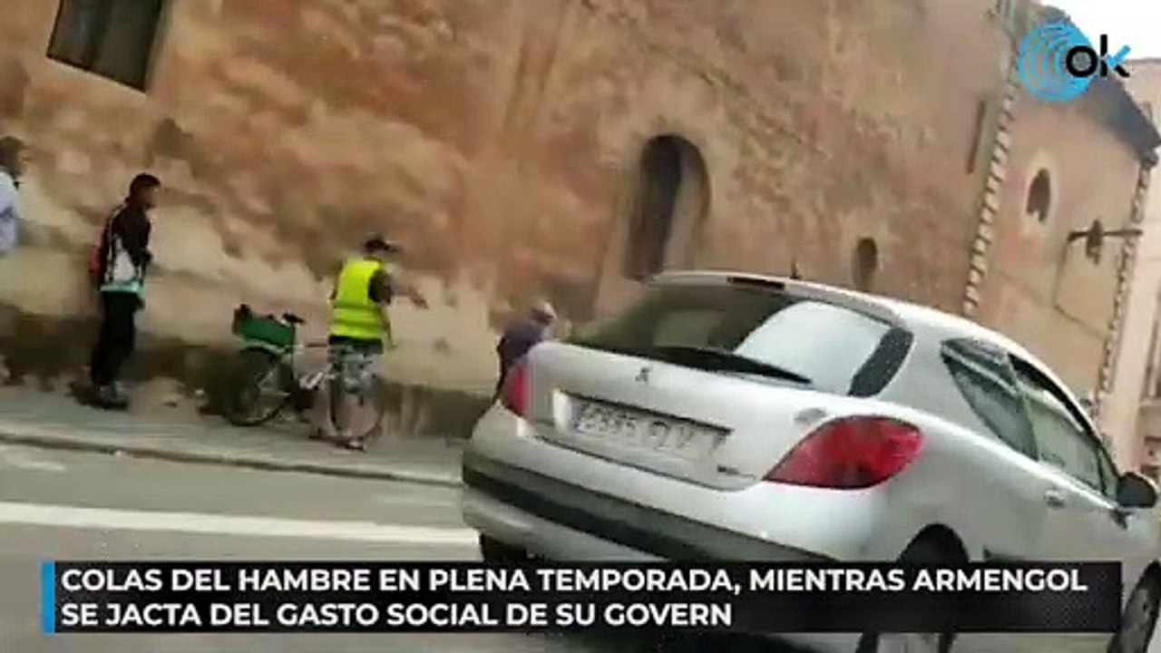 Colas del hambre en plena temporada, mientras Armengol se jacta del gasto social de su Govern