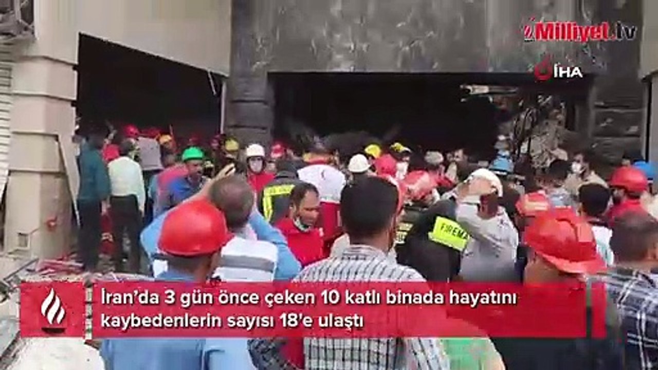 İran'da çöken binada bilanço ağırlaşıyor