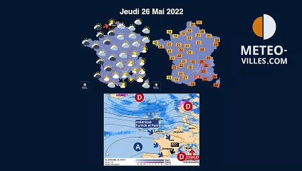 prévisions météo du jeudi 26 mai 2022