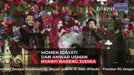 Momen Adik Jokowi dan Anwar Usman Bernyanyi Bareng Judika di Pelaminan