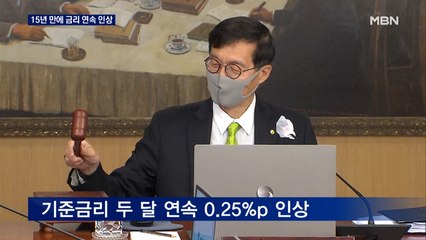 한 발 더 다가온 스태그플레이션…15년 만에 두 달 연속 기준금리 인상