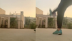 'Boy uses his exceptional football skills to pull off a... basketball trick shot! '