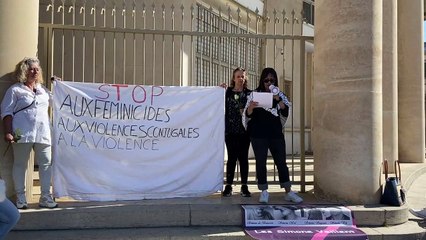 Marche blanche à Béziers en soutien aux familles de deux femmes victimes d'un féminicide