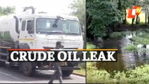 Crude Oil Leak After IOCL Pipeline Bursts In Paradip