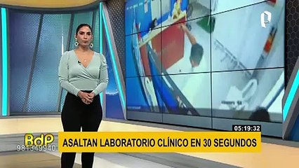 Download Video: Piura: asaltan laboratorio clínico ubicado en asentamiento humano y roban ganancias del día