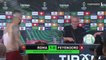 Mourinho news conference crashed by celebrating Roma players