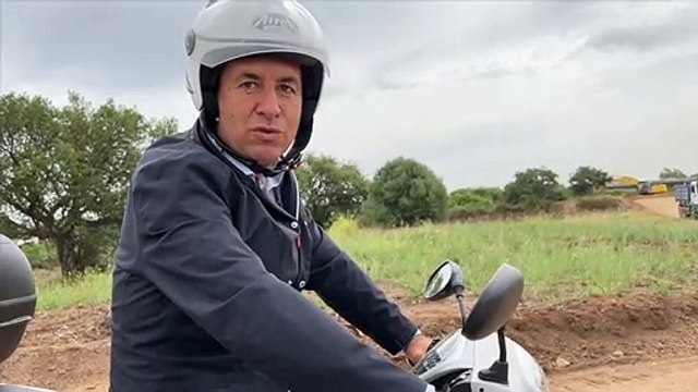 L'assessore in scooter prova il tracciato del Rally. Attese novità anche al Red Valley