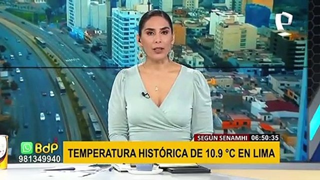 Lima registró temperatura de 10.9 grados, la más baja en lo que va del año, reportó Senamhi