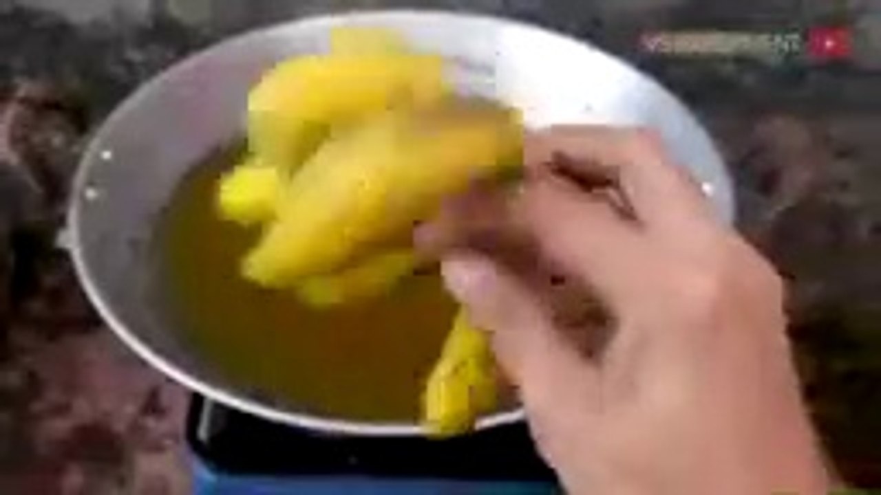 Experimen fried banana, fried watermelon, fried casan hp