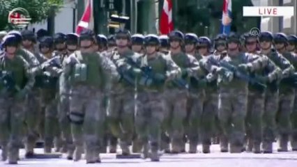 Gürcistan'da bağımsızlık günü töreninde Ukrayna için dayanışma çağrısı