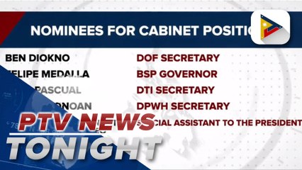 President-elect BBM announces more appointees to his incoming cabinet