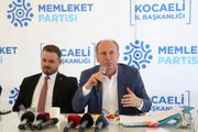 Memleket Partisi Genel Başkanı İnce, Kocaeli'de konuştu