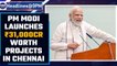 PM Modi reaches Chennai to warm welcome, will launch ₹31,000cr worth infra projects | Oneindia News