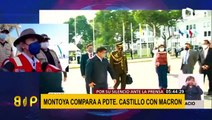 Modesto Montoya defiende a Castillo por no declarar a la prensa y lo compara con Macron