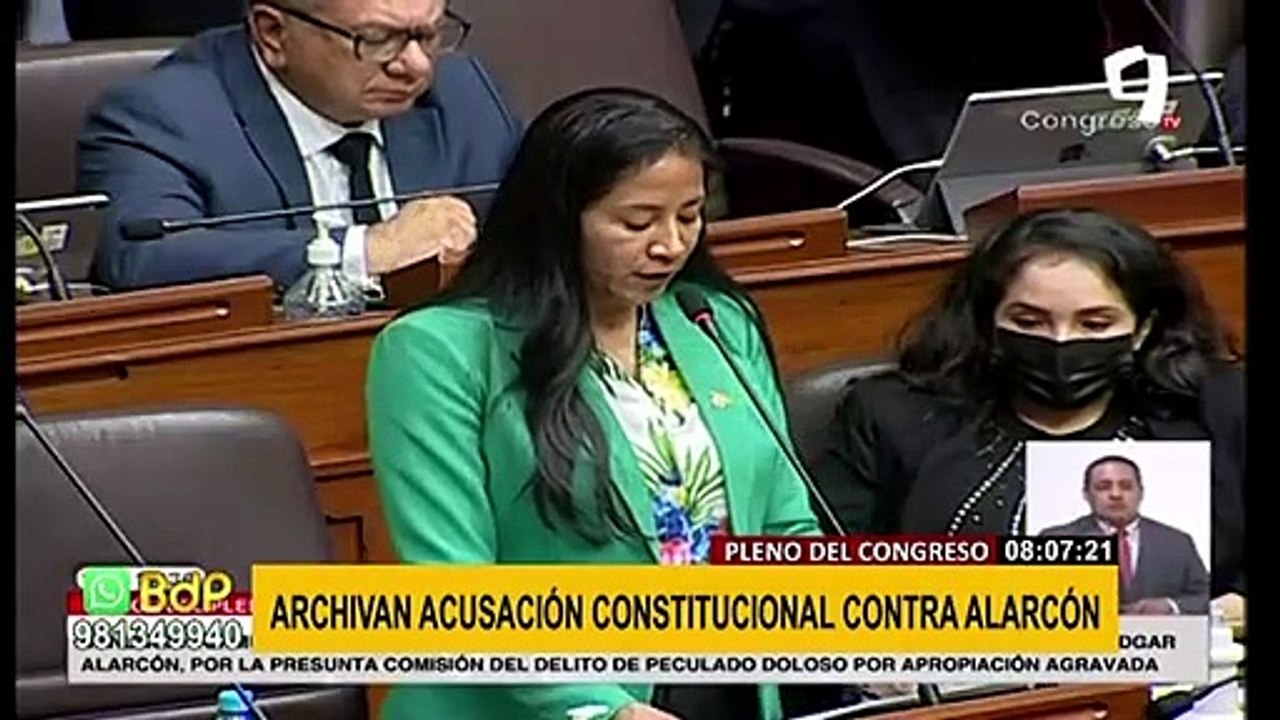 Edgar Alarcón: Pleno del Congreso archivó acusación constitucional en su contra